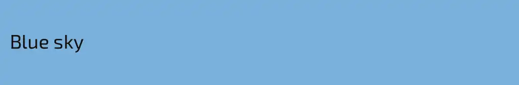 Blue sky